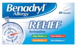Benadryl Allergy Relief Capsules 24x